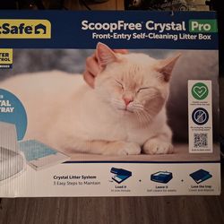 Scoopfree Crystal Pro Front Entry Self Cleaning Litter Box