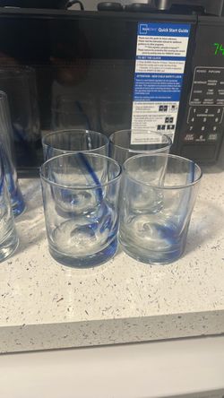 Clear Glass Rocks Glasses 10 pcs Set