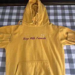 Yellow Shop With Friend Hoodie. 