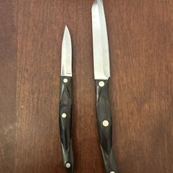 Cutco Block 2 Knives And  Grill Poker