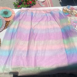 Pastel Table Skirt