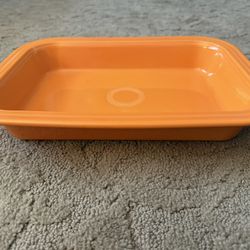 Tangerine Fiesta Ceramic 9x13” Baking Dish