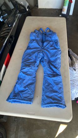 Blue Insulated Bib Overalls Snow Pants