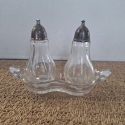 Duncan & Miller "Canterbury" Glass Salt & Pepper SET