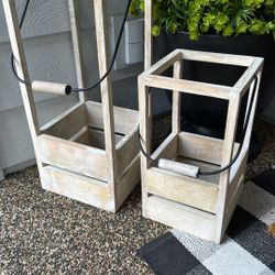 Wood And Metal Lanterns
