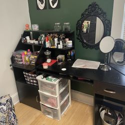 Black Desk/Vanity