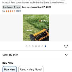 Push Lawn Mower With Bag 