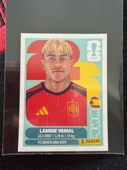 World Cup panini 2026 sticker card Lamine Yamal Spain