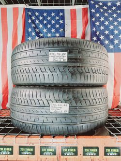 2 Used Matching Tires Size: 275/40R22 107Y XL Star RSC BMW, Run Flat Continental PremiumContact 6 SSR  Quiet & Comfortable Summer RUN FLAT 275 40 22