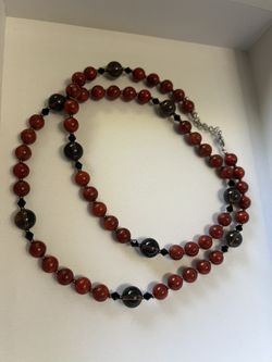 Red Jasper Long Necklace♥️