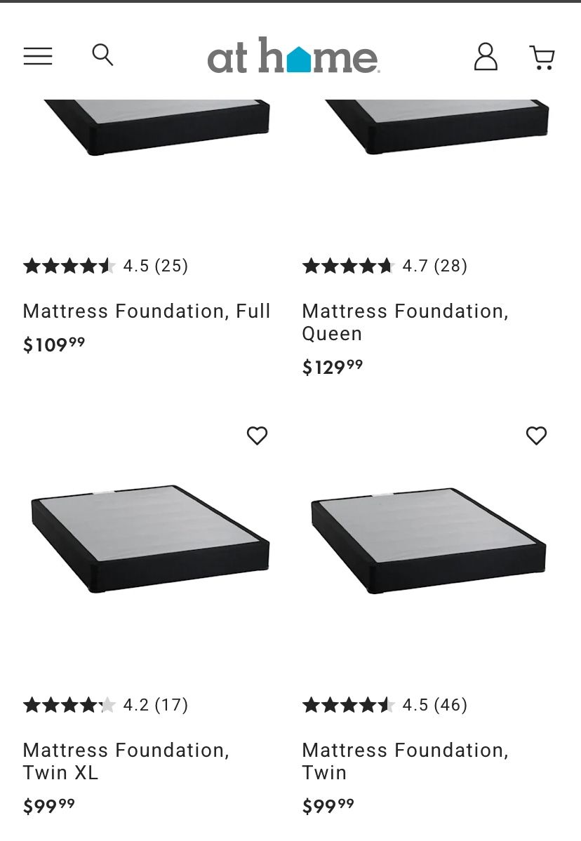 New Bed Foundation Twin Box Spring ( Wrapped In Plastic )