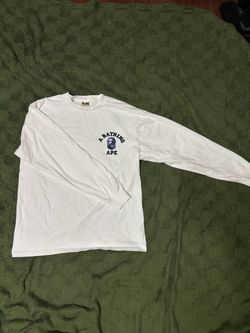 BAPE Color Camo College ATS Long Sleeve Tee - White