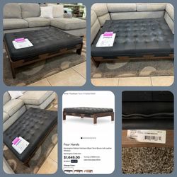 Leather Ottoman $799.99