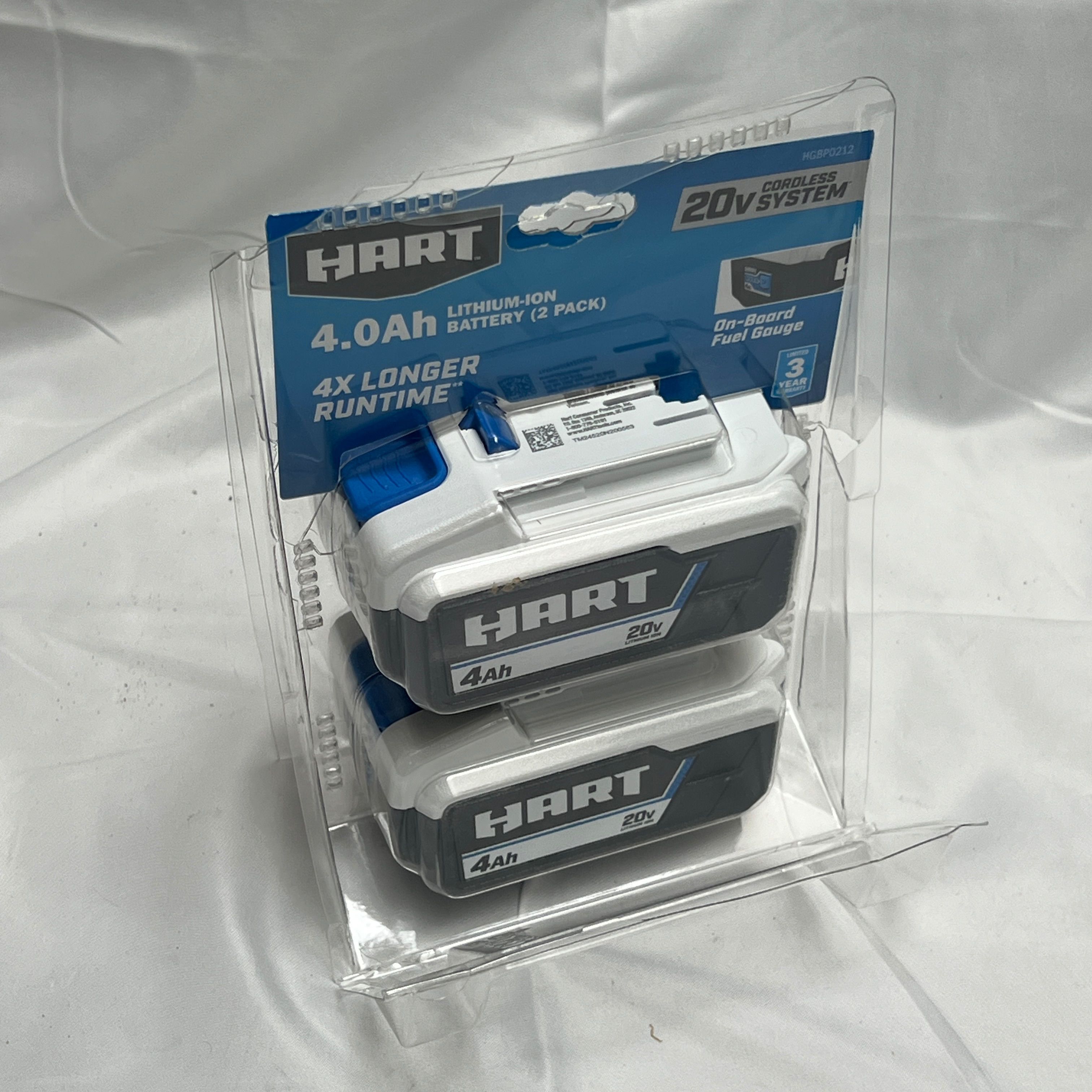 HART 2-Pack 20-Volt Lithium-Ion 4.0Ah Batteries