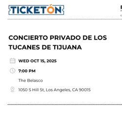 Tucanes De Tijuana Concert Tickets (private Concert)
