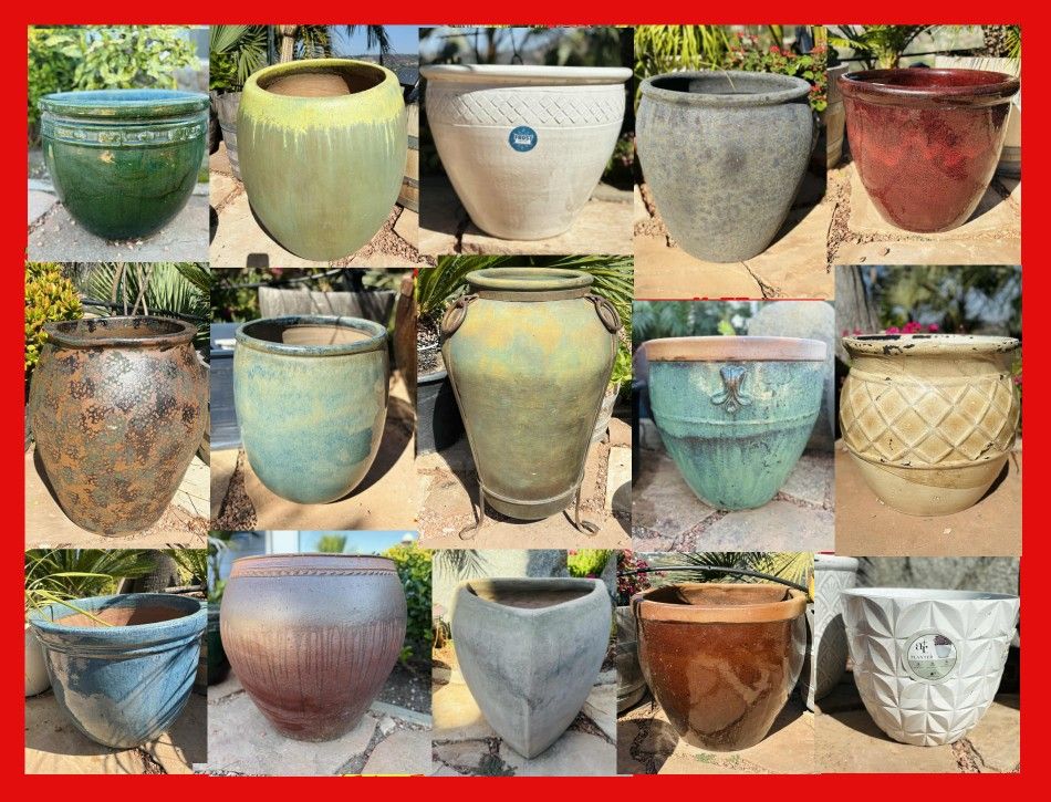 Custom High~End Glazed Ceramic Pot Planter 's ✨️up to 50% OFF Sale