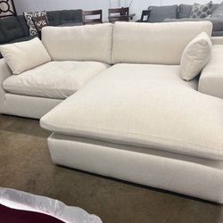 Ultra PLUSH 102” Feather Cloud Sectional Sofa Couch