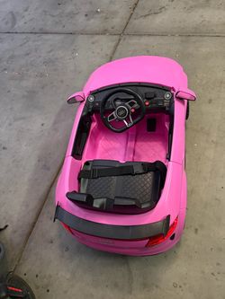 Pink Audi Kids Ride-On Electric Car