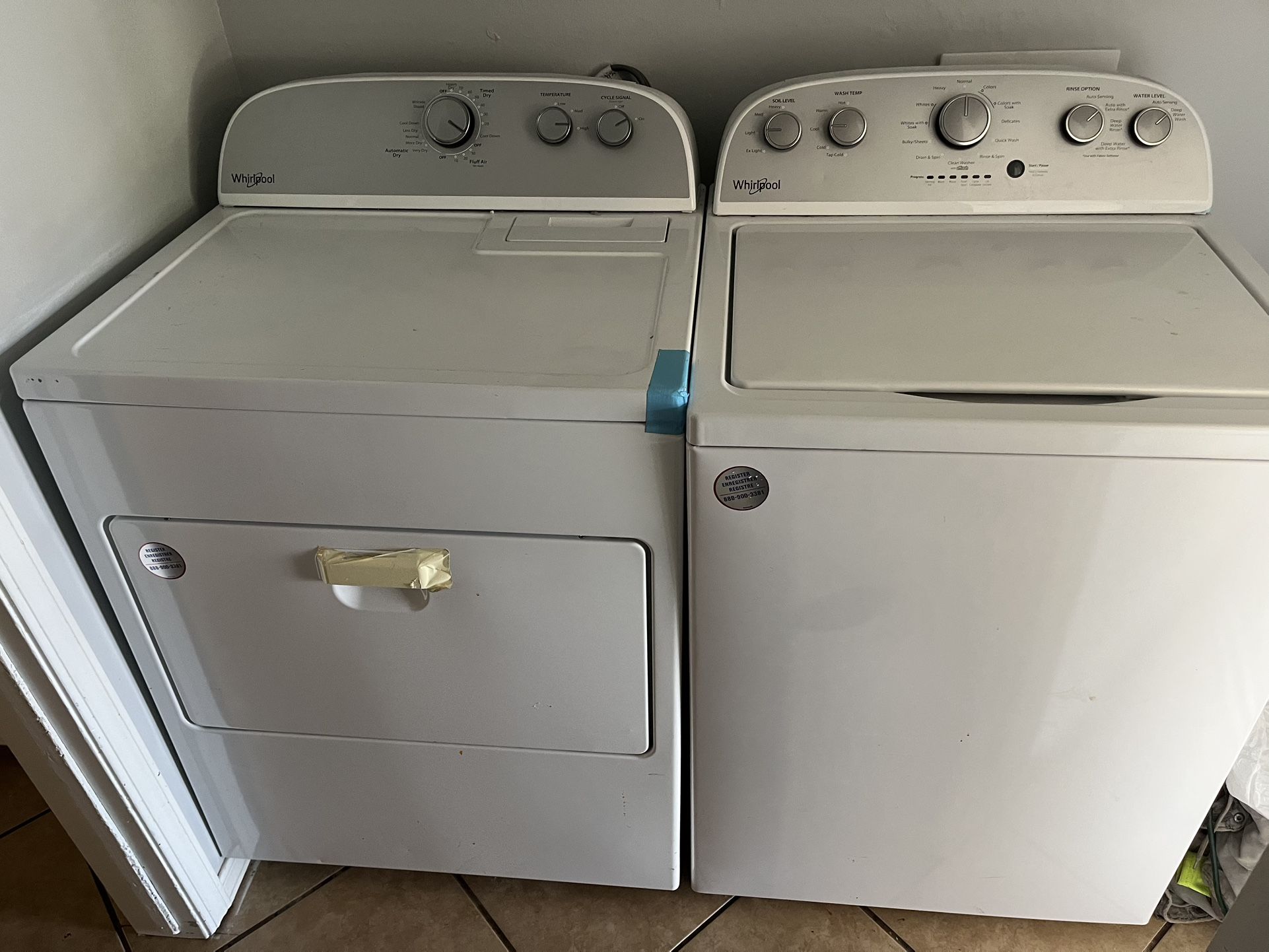 Whirlpool - Dryer and washer
