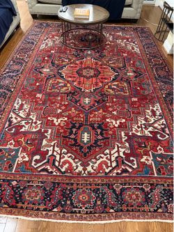 9 x 12 antique (1890) Heriz rug