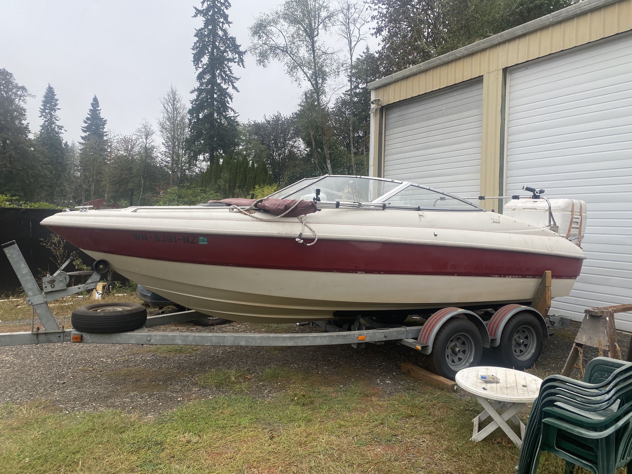 1994 20 StarCraft Fiberglass Boat W Merc Gen 2 Out drive 