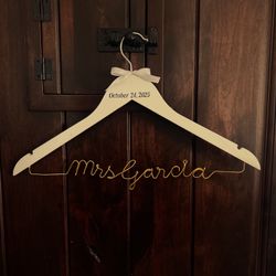 Wire Wrap Name Hanger Custom Wedding Bridal Party Personal
