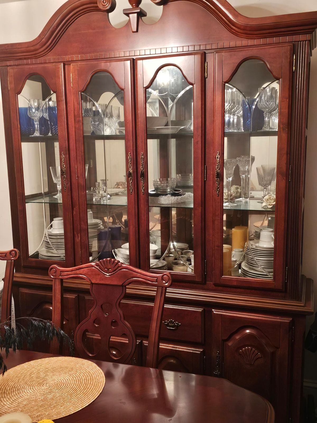 Nice China cabinet and dining room table