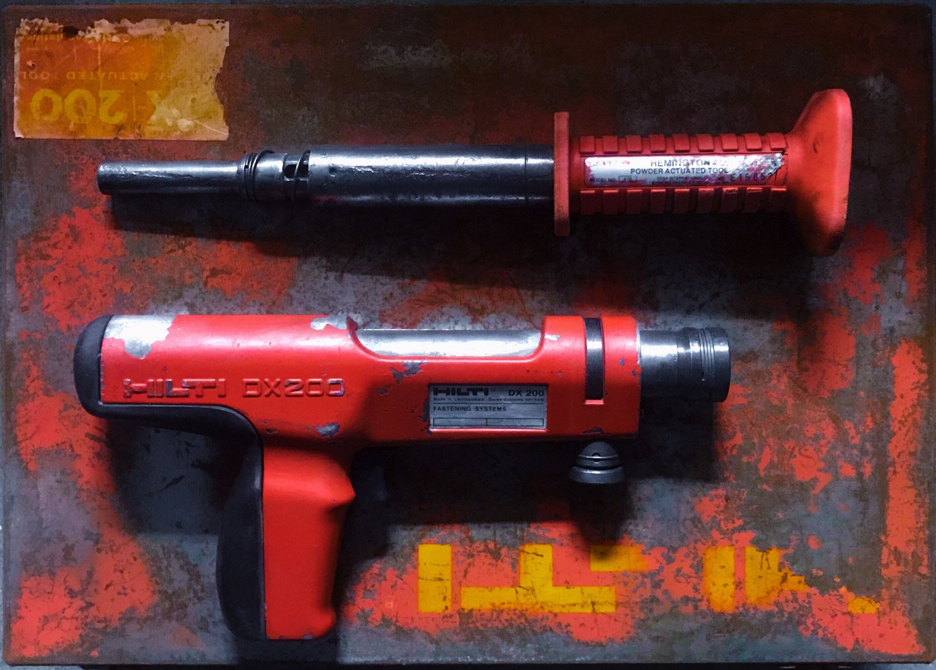 HILTI DX200 PISTON DRIVE TOOL with Pins, Anchors & Accessories
