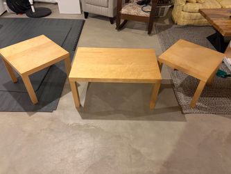 Coffee table and end tables