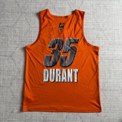 NBA Basketball Phoenix Suns #35 Durant Men’s Orange Tank Top Jersey LARGE