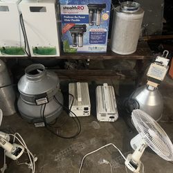 Grow Equipment Ballasts, Filter,  Lights, Nutrients, Fans, Propane Burners