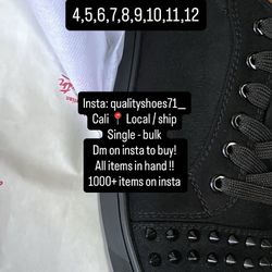 Black Red Bottom Shoes 