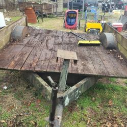 An Old Trailer No Title It's Homemade Built For My Truck Frame It's Heavy Duty Masking 300 Or Making Offering I'll Write Your Bill Of Sale