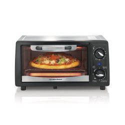 Hamilton Beach Black 4-slice Toaster Oven w/ Broiler