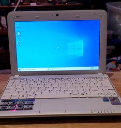 MSI Wind U100-279US White Intel Atom N270(1.60 GHz) 10.0" WSVGA 1GB Memory 200GB HDD Netbook