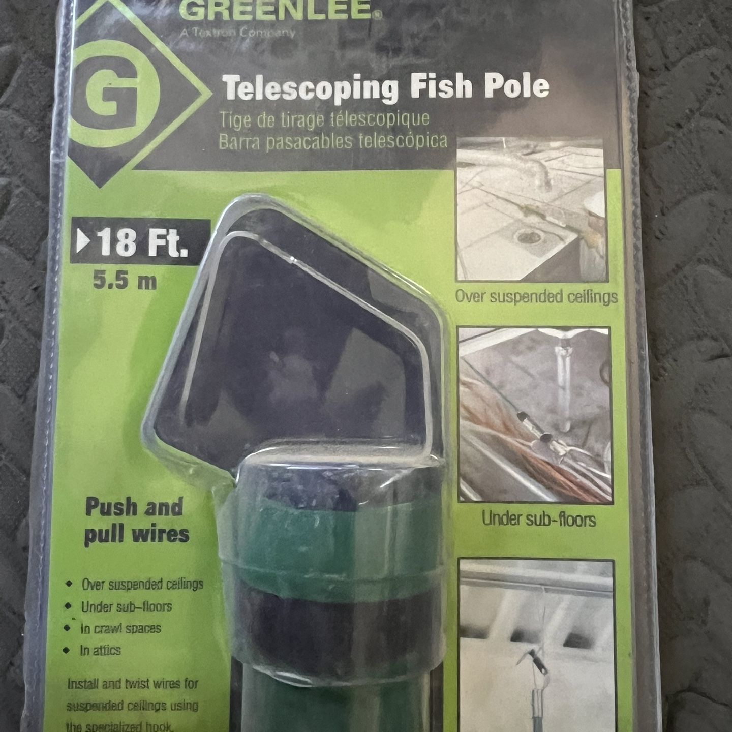 GREENLEE FP18 Telescoping Fish Stick,18 Ft. for Sale in Canyon Country, CA  - OfferUp