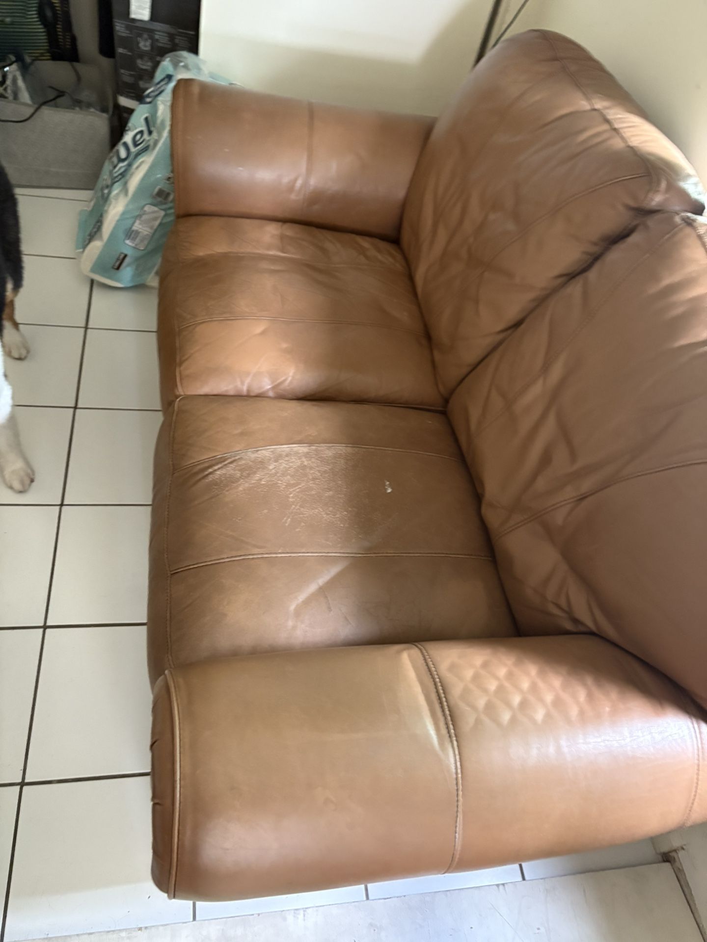 Brown Leather Couches 