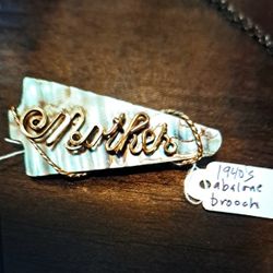 Vintage Abalone Mother Pin