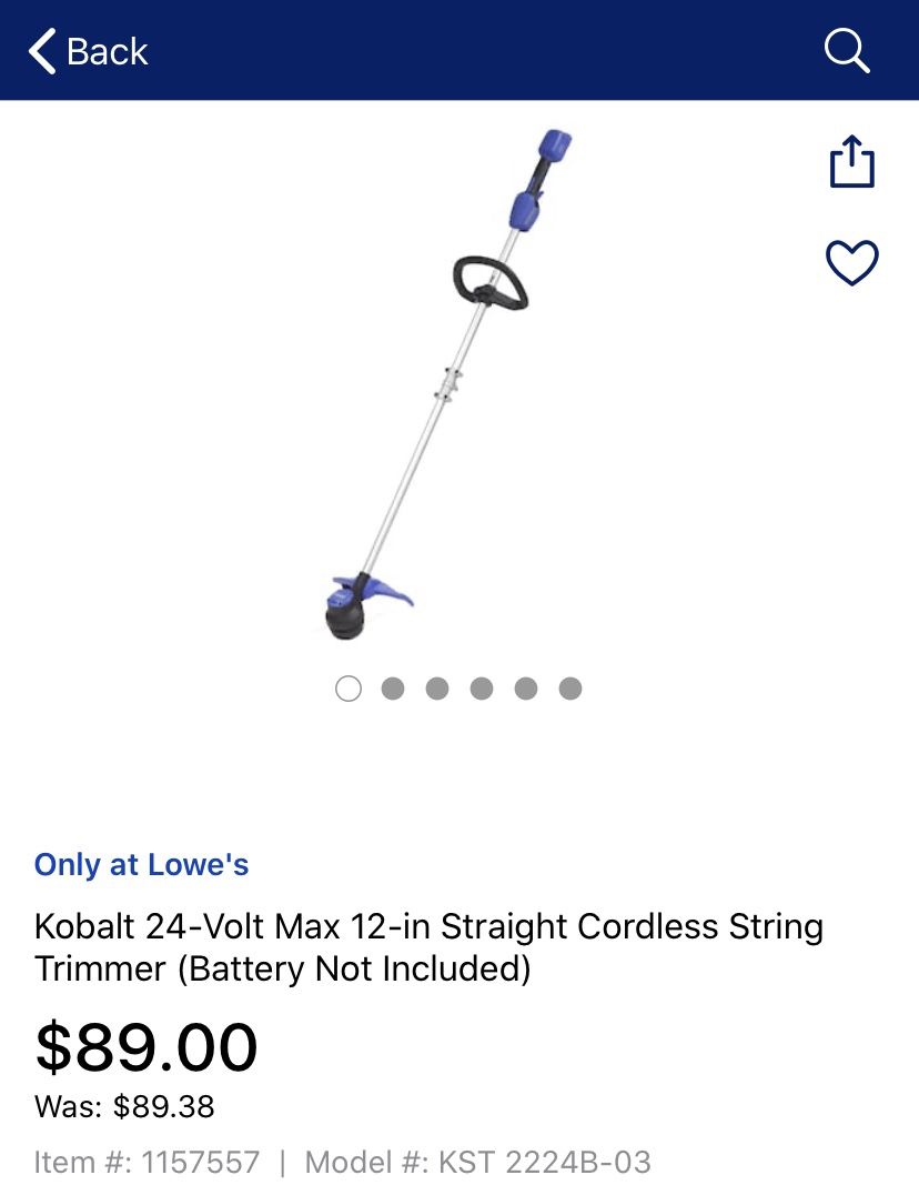 Kobalt 40v Weed Eater Instructions