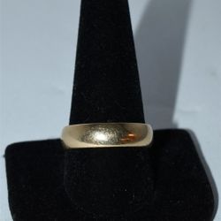 Gold Ring Men's Wedding Band 11 Size 