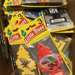 25 Packs Of 3 Little Trees Air Fresheners Lot 75 Total Mixed Scents  