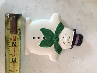 Porcelain snowman ornament