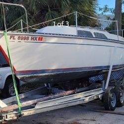 1978 Pacers Sailboat With Dual Axle Aluminum Trailer
