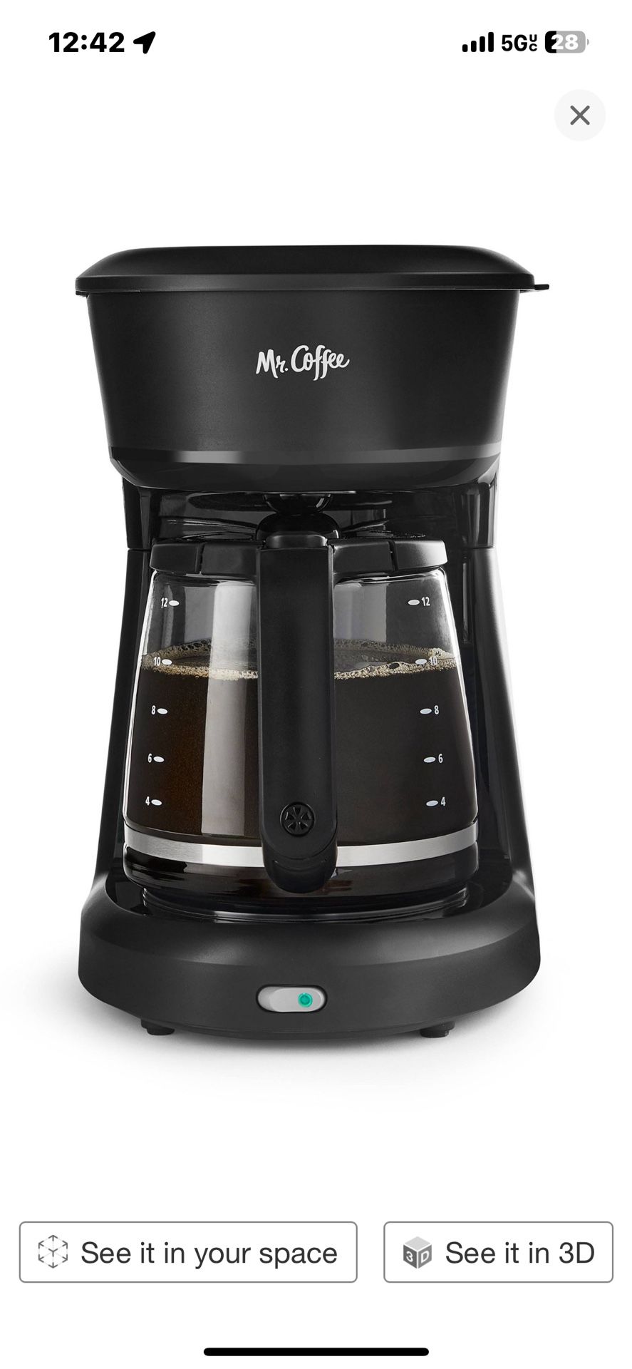 Mr. Coffee 12-Cup Coffee Maker