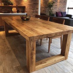 Solid Custom Dining Table 