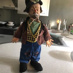  Vintage Emmett  Kelly Doll By Baby Barry/ 22 In 