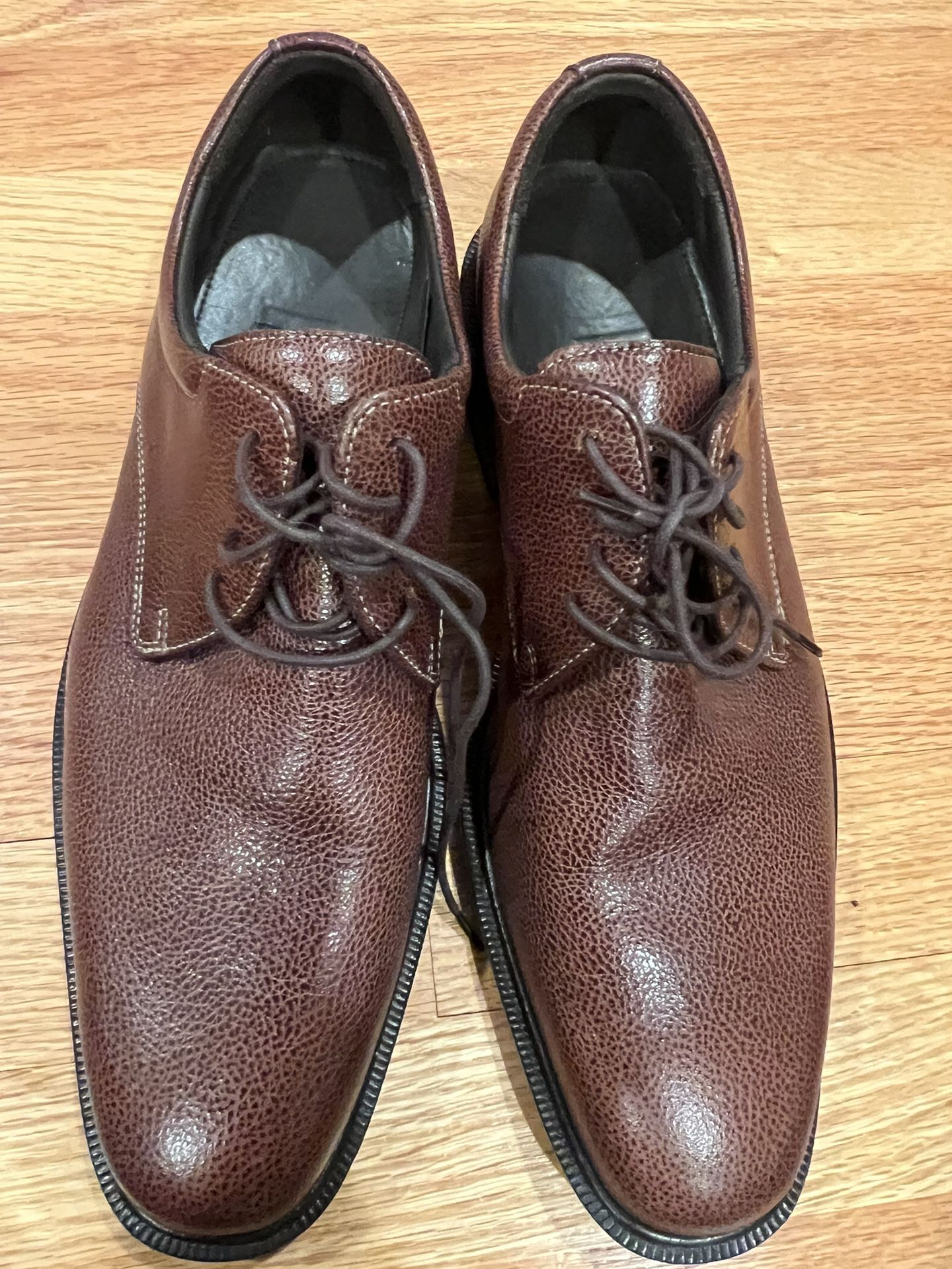 New Cole Haan Plain Toe Brown Leather Oxford Dress Shoes Mens Size 8