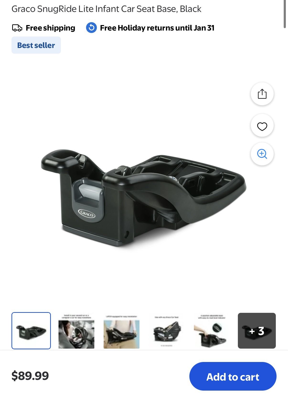 Graco SnugRide Lite Infant Car Seat Base