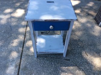Farmhouse Style Table With USB Charger