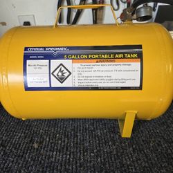 CENTRAL PNEUMATIC 5 Gallon Portable Air Tank